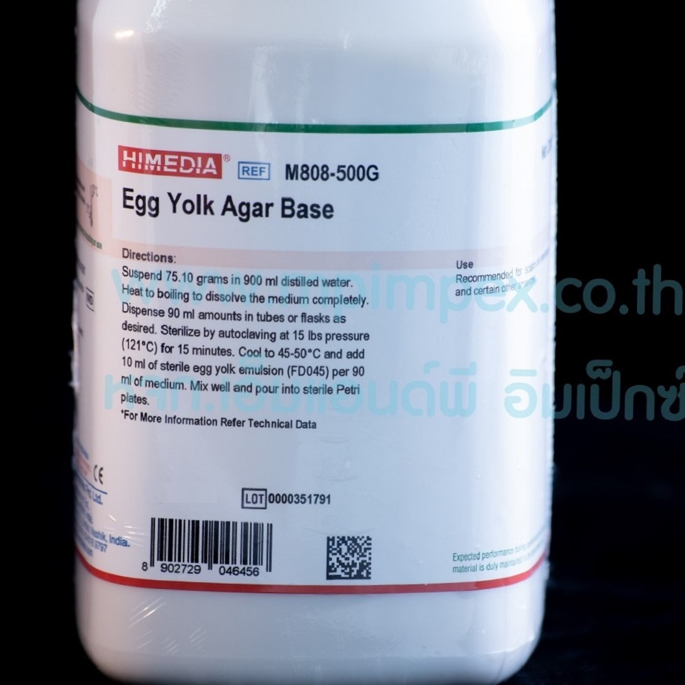 Himedia™ EGG YOLK AGAR (EYA), 500 กรัม M&P IMPEX นำเข้าและจำหน่าย