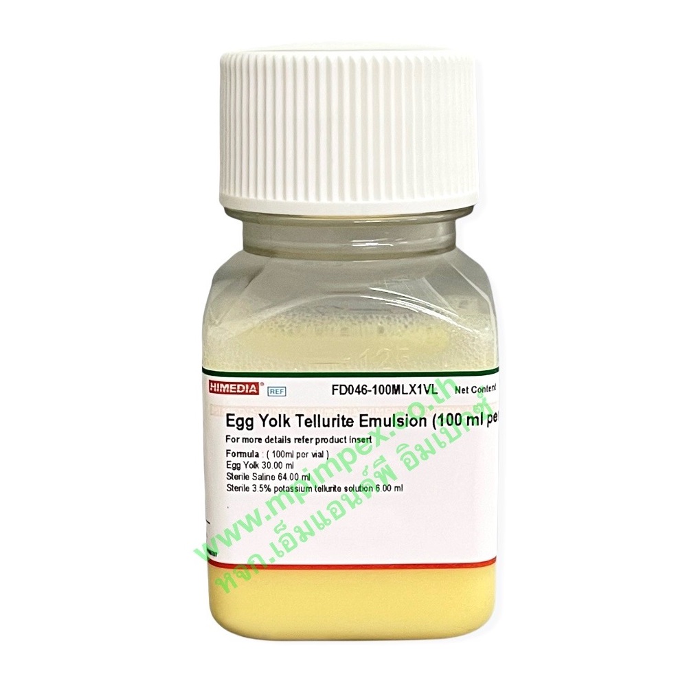 Himedia™ EGG YOLK TELLURITE EMULSION, 100 มล. M&P IMPEX นำเข้าและ