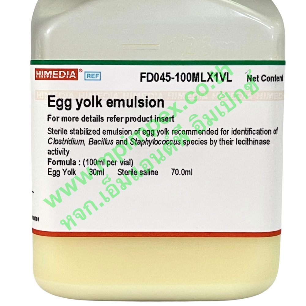 Himedia™ EGG YOLK EMULSION, 100 มล. M&P IMPEX นำเข้าและจำหน่ายอุปกรณ์