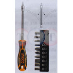 ไขควงยืดหยุ่นพร้อมดอกรวม 12 ชิ้น INGCO 6300854