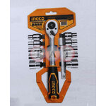 ชุดลูกบ๊อกซ์-ด้ามขัน 1/2" 12 ชิ้น INGCO 6301020