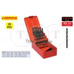 ชุดดอกสว่านเจาะเหล็ก (mm) SET OF 25 HSS DRILLS 1-13.00mm x 0.5mm SHERWOOD