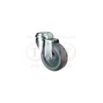 Atlas Workholders.SWIVEL BOLT HOLE 75mm RUBBER TYRE