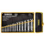 ชุดประแจแหวนข้างปากตาย 6-19mm 14ชิ้น/ชุด CHROME VANADIUM COMBINATION SPANNER YAMOTO