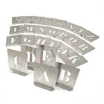 Kennedy.150mm (SET OF 26) ZINC STENCIL LETTERS