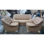 โซฟาชุดพร้อมโต๊ะกลาง สีกาแฟ