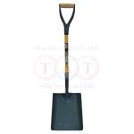 Sitesafe.SOLID SOCKET FIBREGLASS YD SQUARE MOUTH SHOVEL No2