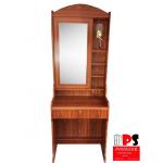 โต๊ะเครื่องแป้งเปิดปิด สีสัก