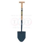 Sitesafe.SOLID SOCKET WOODEN T GENERAL SERVICE SHOVEL