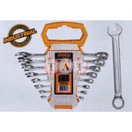 ชุดประแจแหวนข้างปากตาย 8 ชิ้น INGCO 6300889