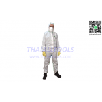 ชุดกันสารเคมี FR COVERALLS WHITE - GREEN SEAMS TUFFSAFE