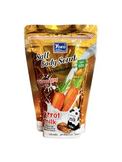 บอดี้สครับ แครอท พลัส มิลค์ โยโกะ (350 กรัม) < ทอง > ราคา 66 ฿ ( 6 ชิ้น ส่ง 60 ฿)