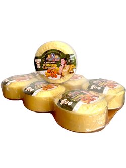 สบู่ขมิ้น&วิตตามินอี เคบาเธอร์ (160 กรัม)<ยกแพ็ค> ราคา 140฿ ( 6 ชิ้น ส่ง 135 ฿)