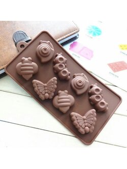 พิมพ์ซิลิโคนหนอน ผี้สื้อ พิมพ์ขนม