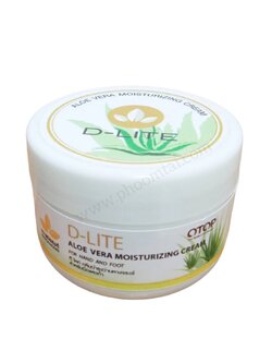 ครีมว่านหางจระเข้ ดี-ไลท์ (60 กรัม) <กระปุก> ราคา 69 ฿ ( 6 ชิ้น ส่ง 65 ฿)