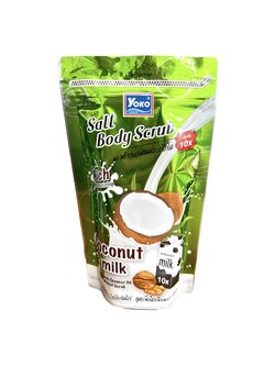 บอดี้สครับ โคโคนัท พลัส มิลค์ โยโกะ (350 กรัม) < เขียว > ราคา 66 ฿ ( 6 ชิ้น ส่ง 60 ฿)