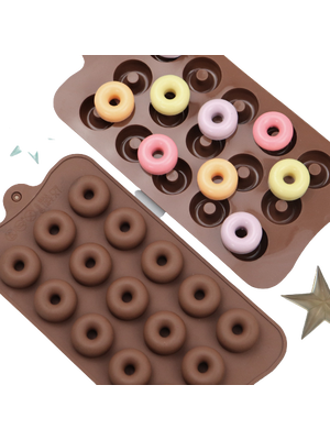 แม่พิพม์ซิลิโคน พิพม์วุ้น พิมพ์ฟองดอง พิพม์อาหลัว พิพม์ขนม โดนัทเล็ก