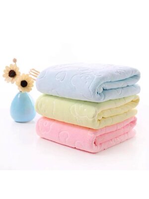 ผ้าเช็ดตัวนาโน ตัวหนานุ่ม ขนาด 74*147 ซม. ราคา ผืนละ 70 บ. ลังละ 90 ผืน