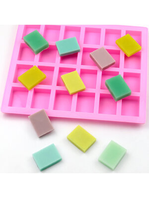 แม่พิมพ์ซิลิโคนสี่เหลี่ยมเล็ก 24ช่อง