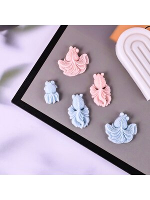 แม่พิพม์ซิลิโคน พิพม์วุ้น พิมพ์ฟองดอง พิพม์อาหลัว พิพม์ขนม ปลาทอง เลือกแบบ