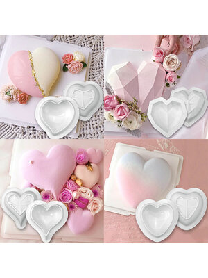 แม่พิพม์ซิลิโคน พิพม์วุ้น พิมพ์ฟองดองหัวใจ เล็ก