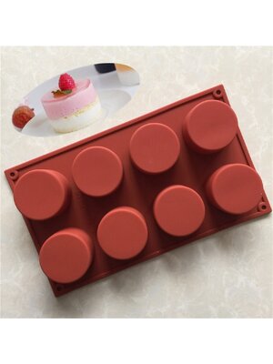 แม่พิมพ์ซิลิโคน กลมทรงกระบอกมี 8 ช่อง