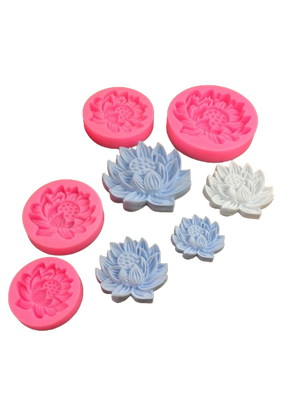 แม่พิพม์ซิลิโคน พิพม์วุ้น พิมพ์ฟองดออง ดอกบัว ประดับ