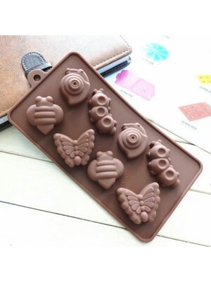 พิมพ์ซิลิโคนหนอน ผี้สื้อ พิมพ์ขนม