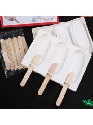 พิมพ์ ซิลิโค้นเค้กป๊อบ3ช่อง ใหญ่