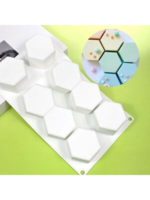 แม่พิมพ์ซิลิโคน วุ้น เค้ก 6 เหลี่ยม