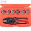 ชุดคีมย้ำ RATCHET CRIMPING TOOL C/WINTERCHANGEABLE JAWS 8PC KENNEDY