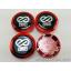 ฝาล้อรถยนต์ สำหรับ ล้อแม็ก สติ๊กเกอร์ โลโก้ ENKEI สีแดง ขนาด 58 มิล 1ชุด 4ชิ้น