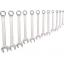 ชุดประแจแหวนข้างปากตาย 1/4 - 1 inch 12ชิ้น/ชุด CHROME VANADIUM COMBINATION SPANNER KENNEDY