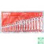 KEN5822970K Kennedy Metric, Combination Spanner Set, 6 - 24mm, Set of 18, Chrome Vanadium Steel