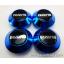 ฝาล้อรถยนต์ สีฟ้า แม็กแต่ง สำหรับ ล้อแม็ก RAYS ขนาด 58 มิล 1ชุด 4ชิ้น 58mm.