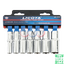 7 PCS 3/8" DR. DEEP FLANK SOCKET SET, CR-V