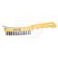 Cotswold.4-ROW PLASTIC HANDLE WIRE BRUSH C/W SCRAPER