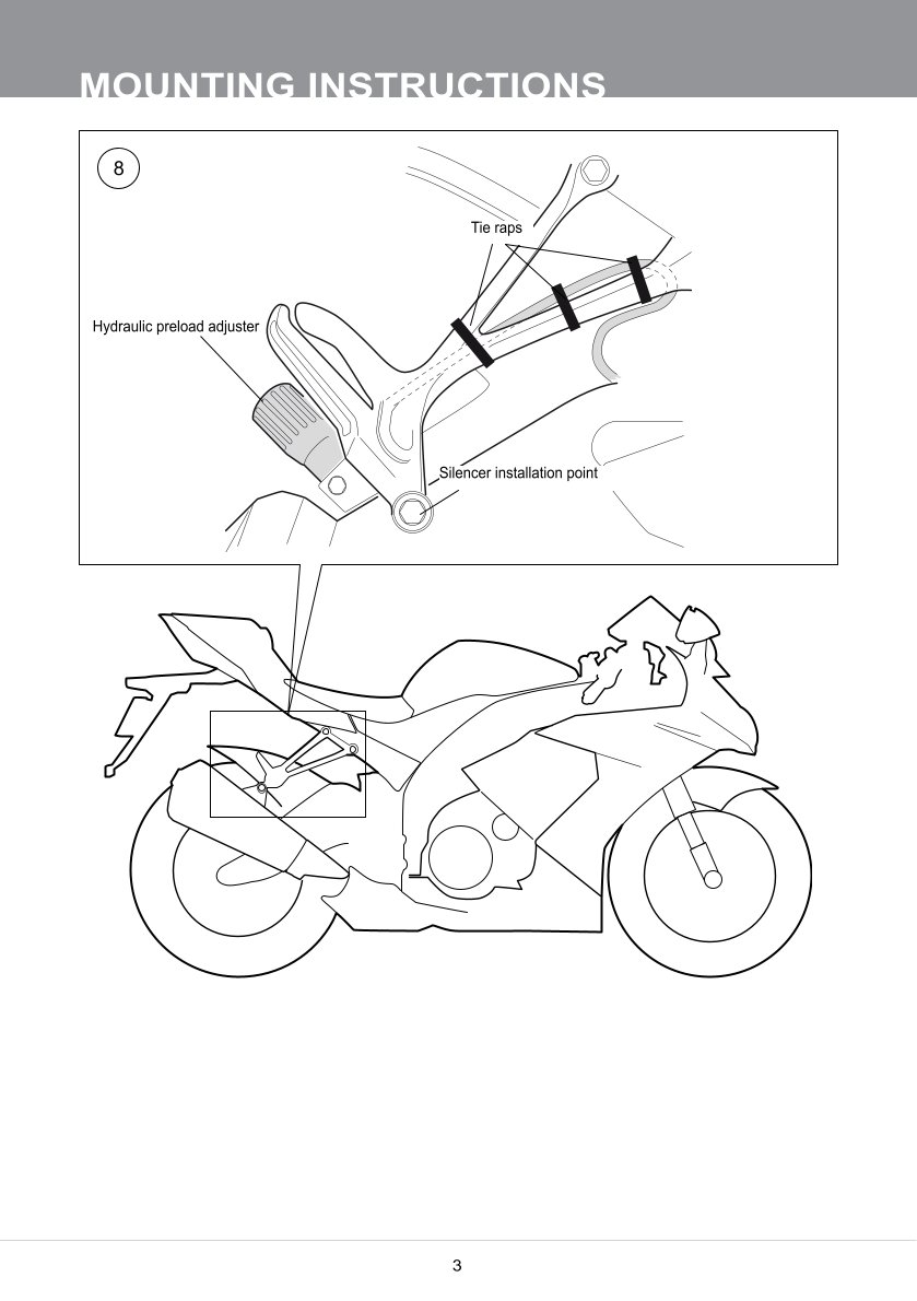 โช๊คหลังแต่ง Ohlins KA468 For Kawasaki ZX-10RR ปี 2018-2023