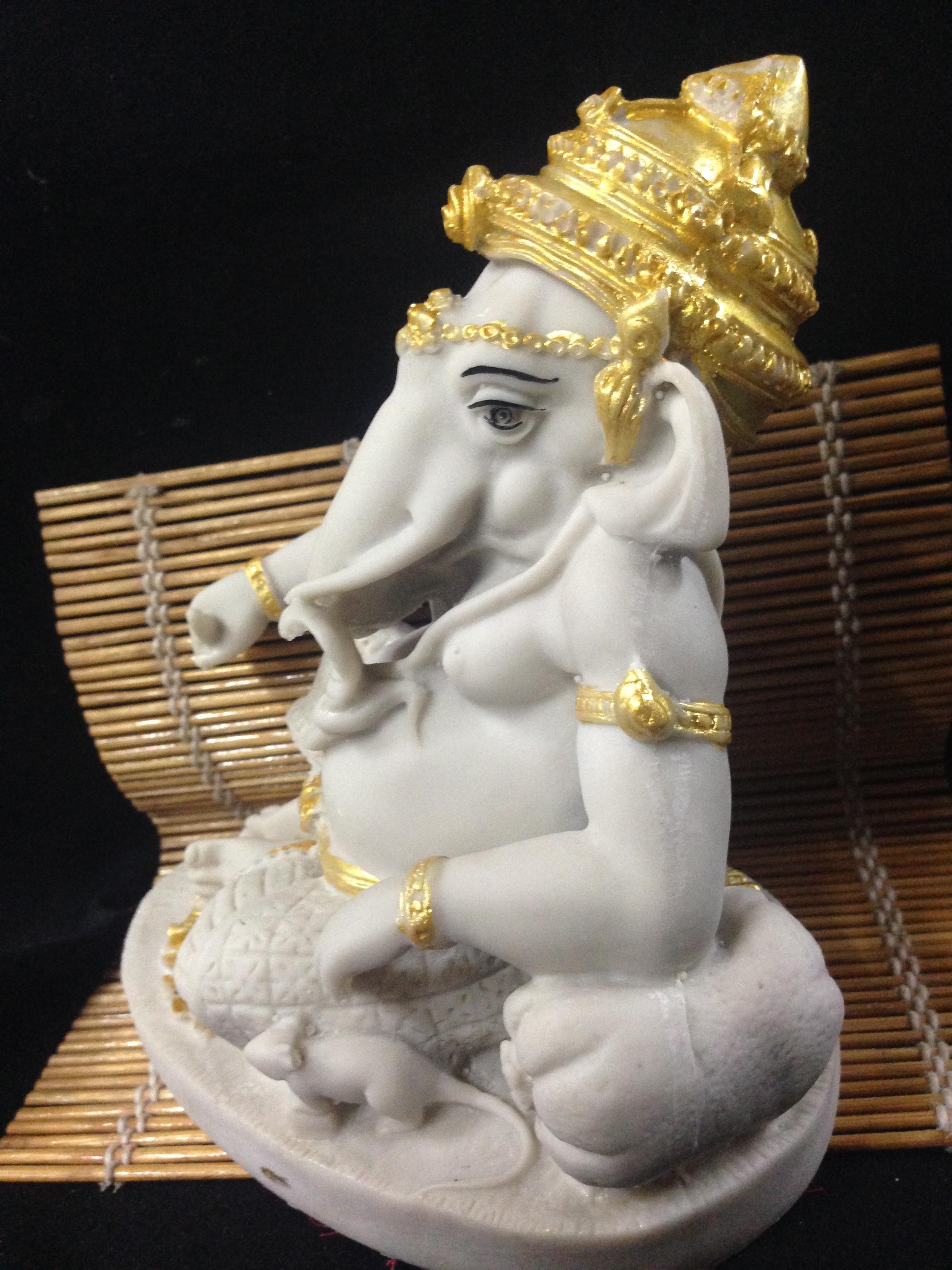 พระพิฆเนศวร์ ปางนั่งเอกเขนก 2 กร รุ่นประทานพร