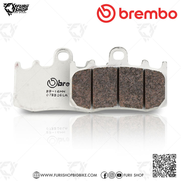 ผ้าเบรก Brembo (07BB26LA) : for BMW : K1300GT/S / K1200RS/S / R1200GS 08-18 / R850RT / R1150GS / R1200RT / R1200S