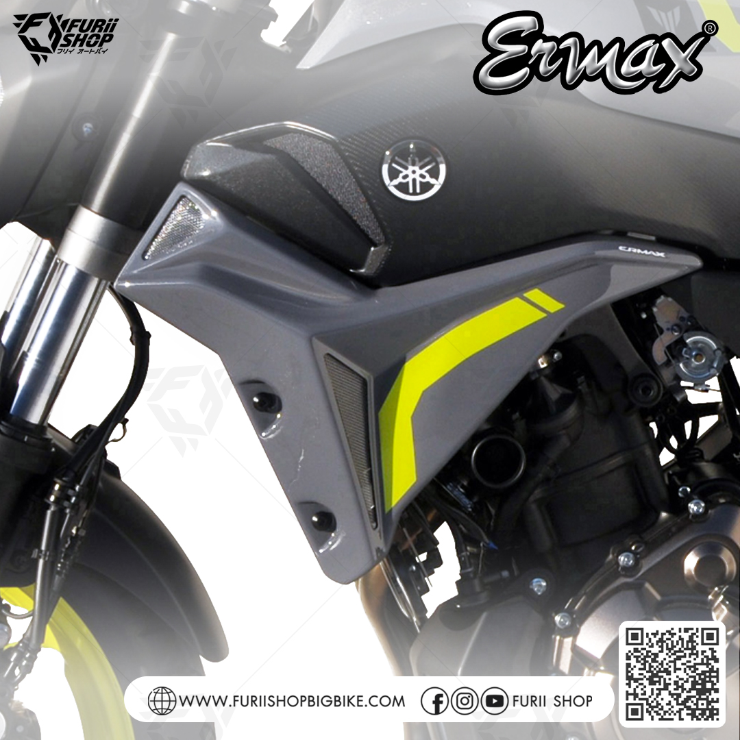 ครอบหม้อน้ำ Ermax Radiator Cover : for Yamaha Fz07/Mt07 2015-2017