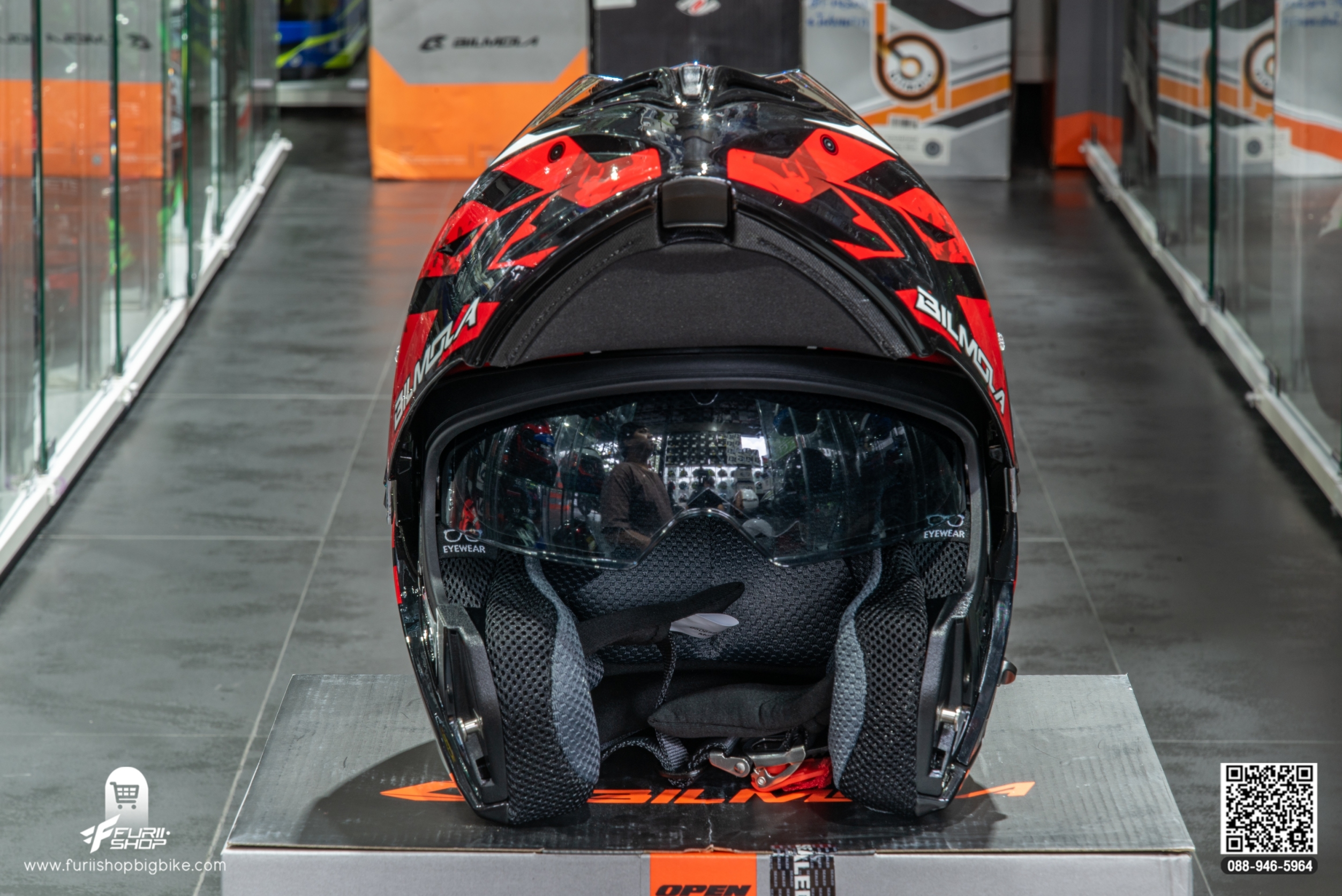 หมวกกันน็อค BILMOLA Explorer EVO RED (GLOSSY)