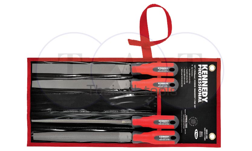 ชุดตะไบหยาบกลาง พร้อมด้าม 4 ชิ้น/ชุด ENGINEER'S FILE SET WITH FITTED HANDLES-4PCE KENNEDY