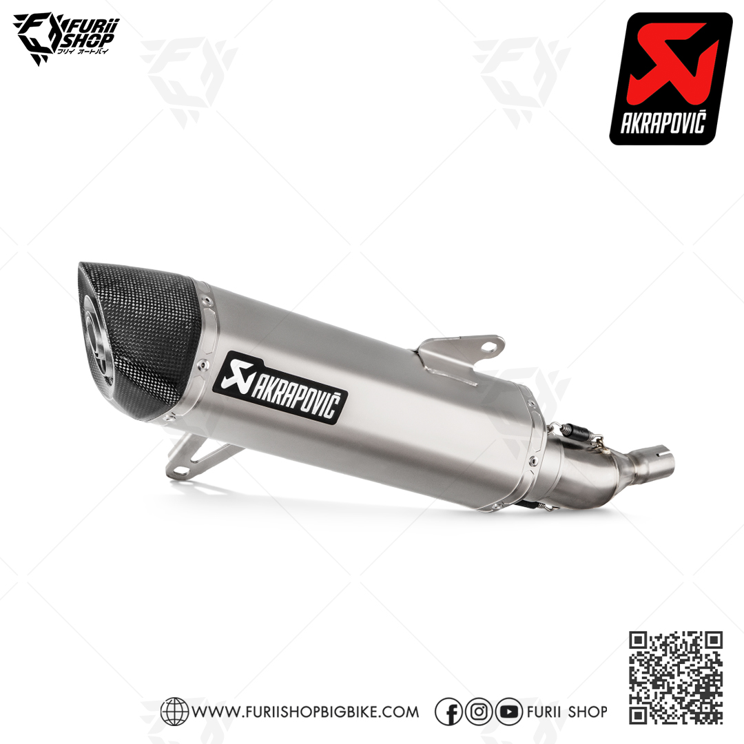 ท่อมอเตอร์ไซค์/ท่อแต่ง/ท่อไอเสีย Akrapovic Slip on Titanium Logo Special Aluminium Edition : for Yamaha XMax 300 2017-2020/All new euro5 2021-2023