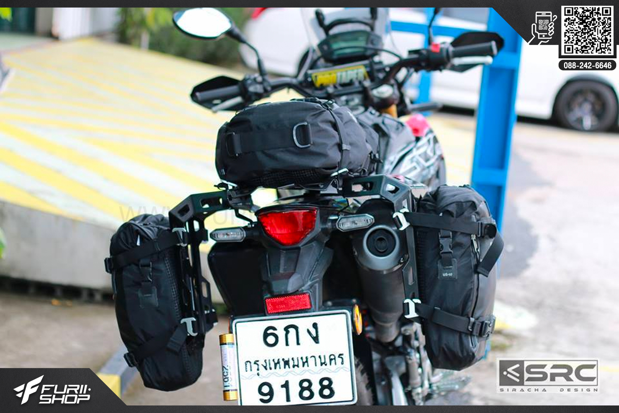 แร็คหลัง+ข้าง SRC HONDA CRF250 M / L / RALLY (Aluminium)