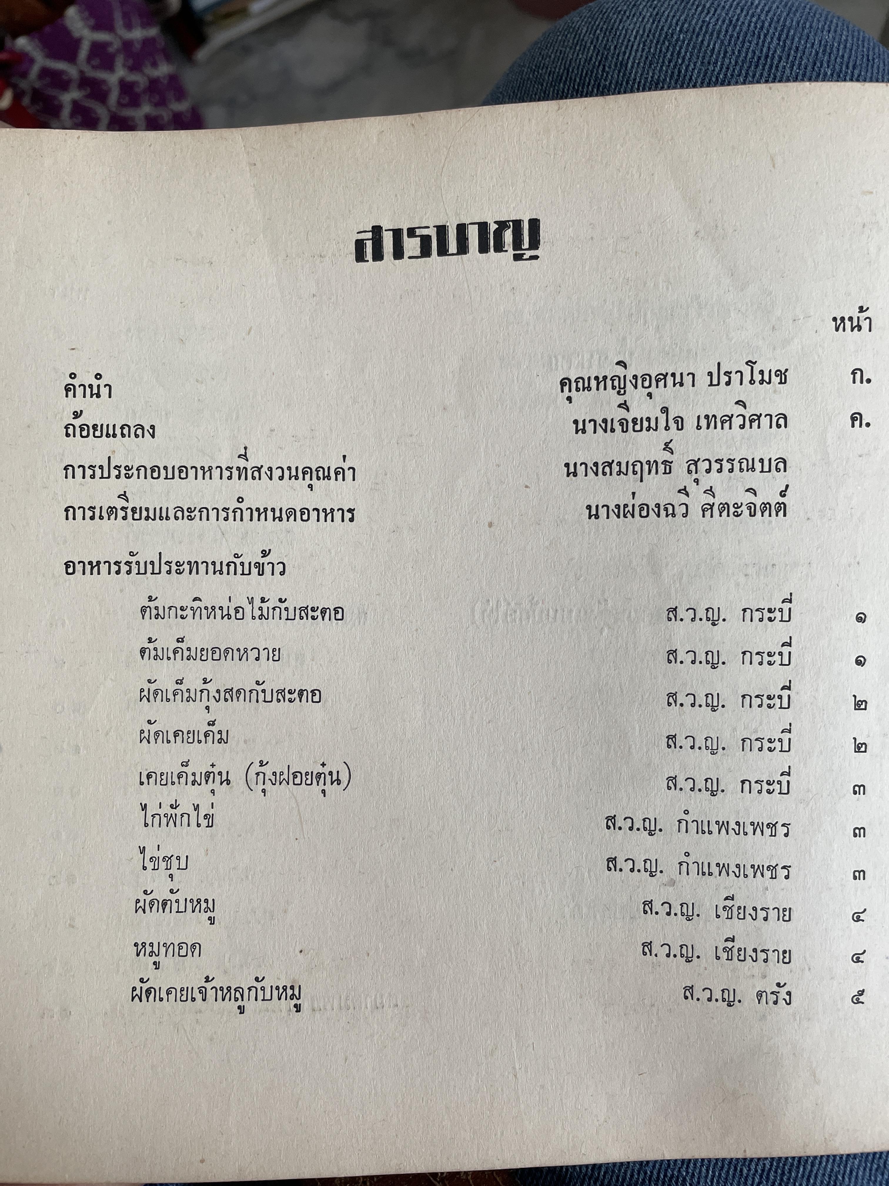 ตำรากับข้าวและอาหารว่างไทย ของสภาสตรีแห่งชาติ ในพระบรมราชินูปถัมภ์ 1 กก.