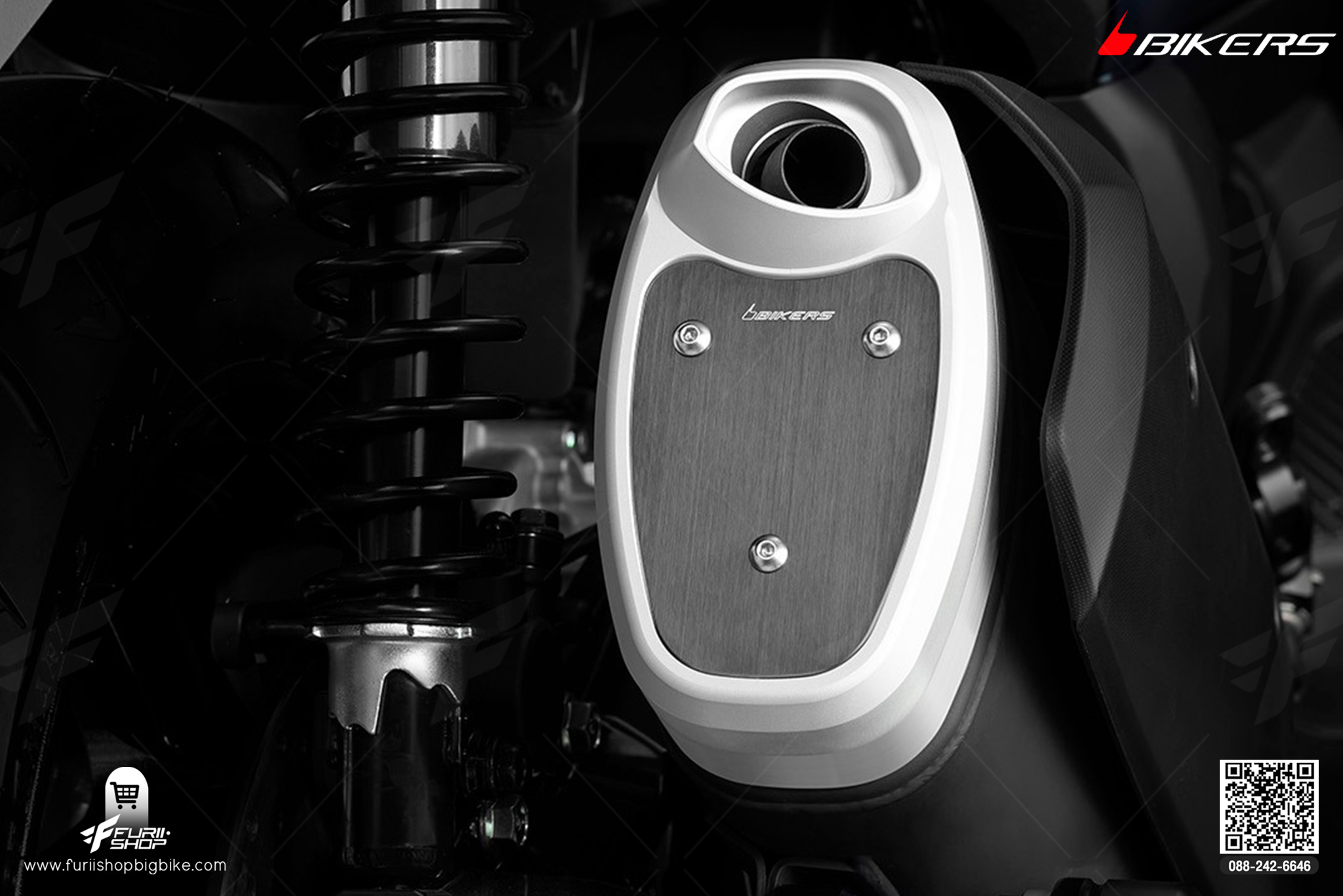 Exhaust Cap ปลายท่อ X-MAX 300 ท่อแต่ง ท่อสูตร ท่อบิ๊กไบค์ ท่อBigbike ท่อไอเสีย