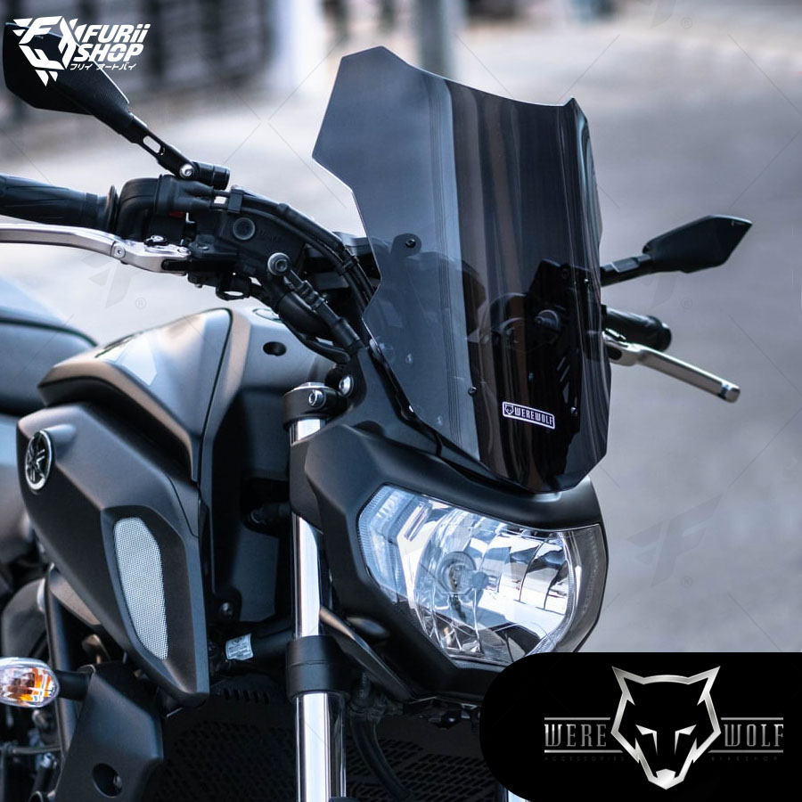 ชิลด์หน้า Were Wolf V-03 Smoke M531 : for Yamaha MT07 2018-2020