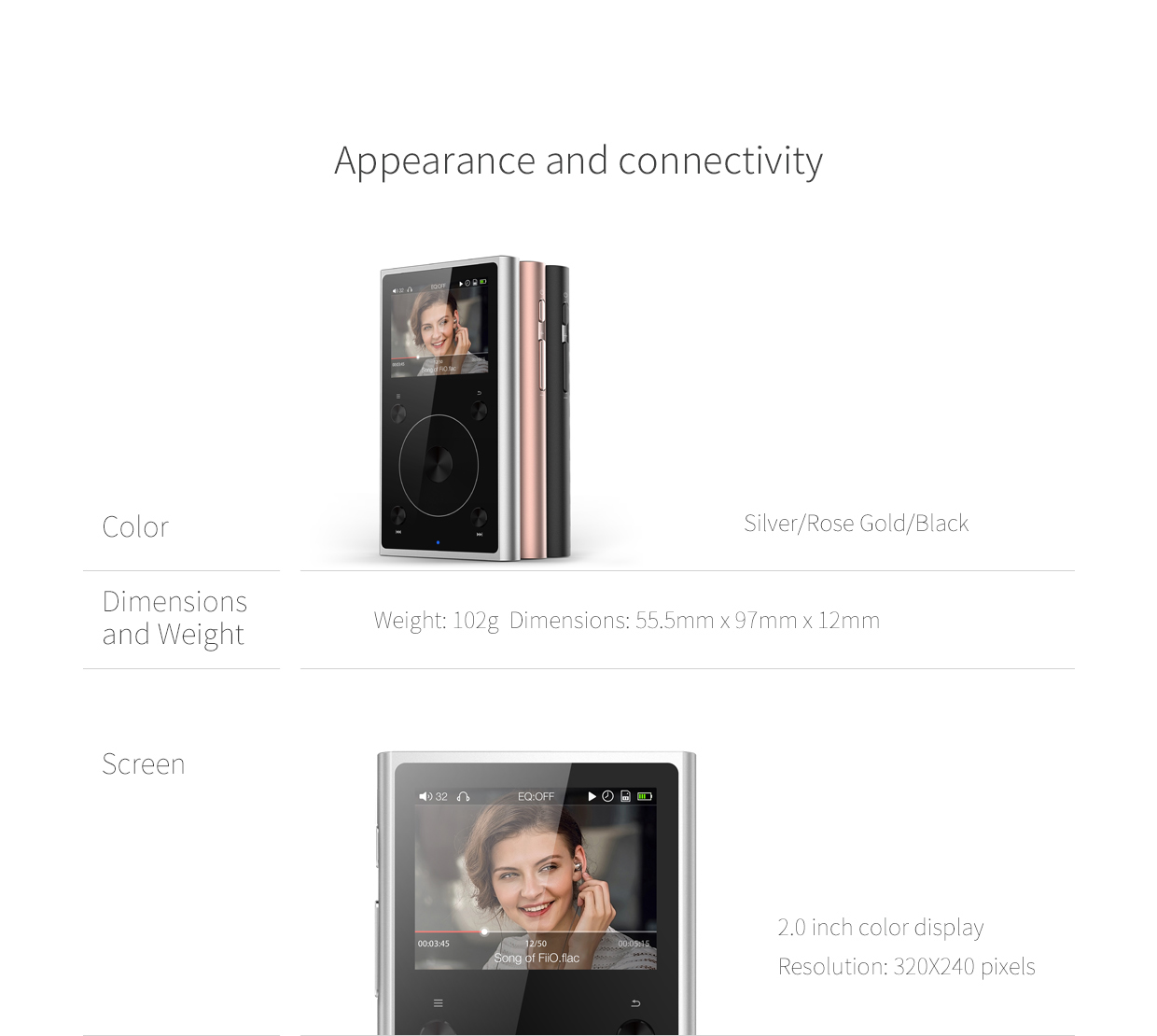 ขาย FiiO x1ii สุดยอดเครื่องเล่นเพลง HiFi พกพารองรับ lossless 192khz/32bit , bluetooth 4.0 , touch wheel