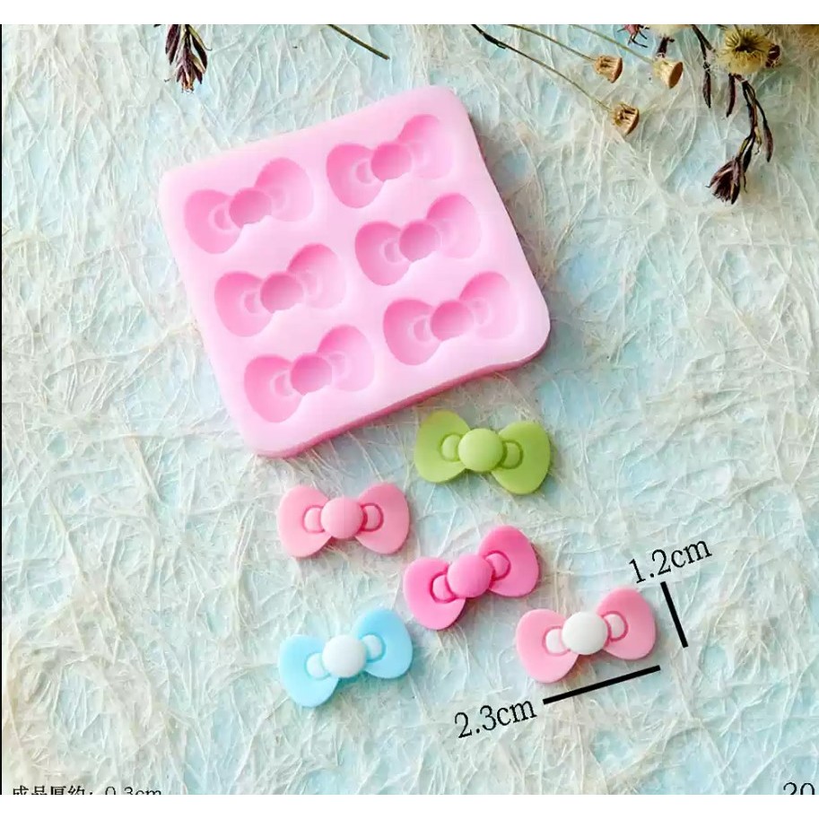 แม่พิพม์ซิลิโคน ฟองดองโบว์ คละไซร์ วุ้น ช๊อคโกแลต ฟองดอง กัมแพลส